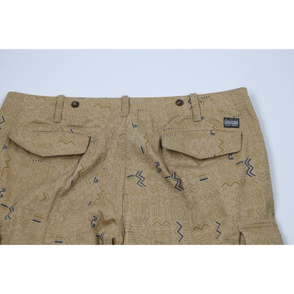 Rocksmith Mens Size 38x36 Abstract Geometric Strap Skateboard Cargo Pants Beige - Picture 11 of 14